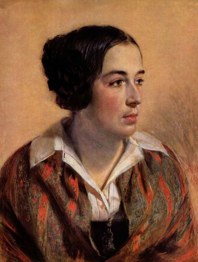 Retrato de Karoline Arnold de Adolph Menzel